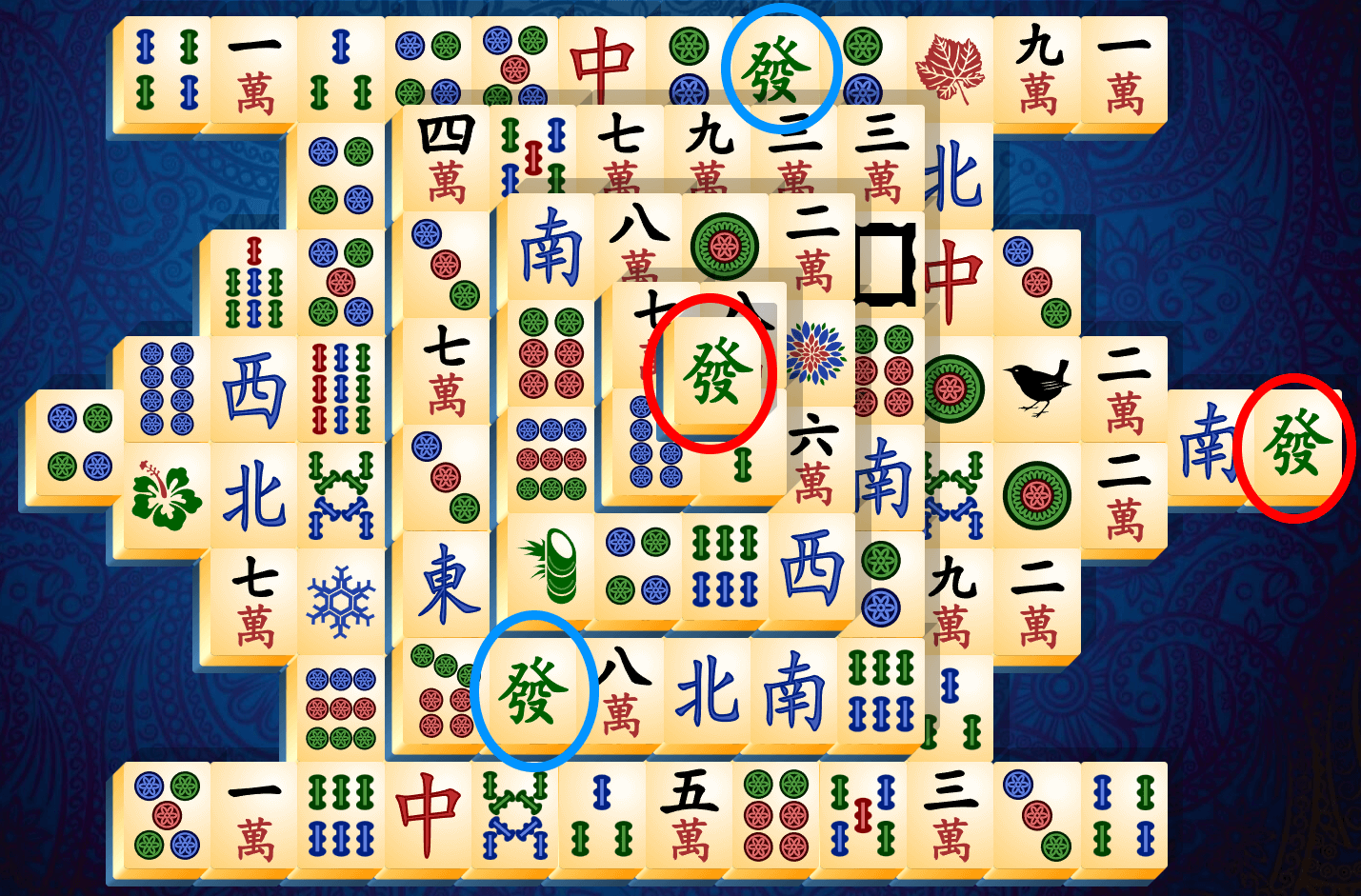 Mahjong pasjansi õpetus, samm 1